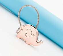 Load image into Gallery viewer, Save The Elephant Love Keychain Set