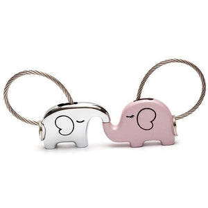 Save The Elephant Love Keychain Set